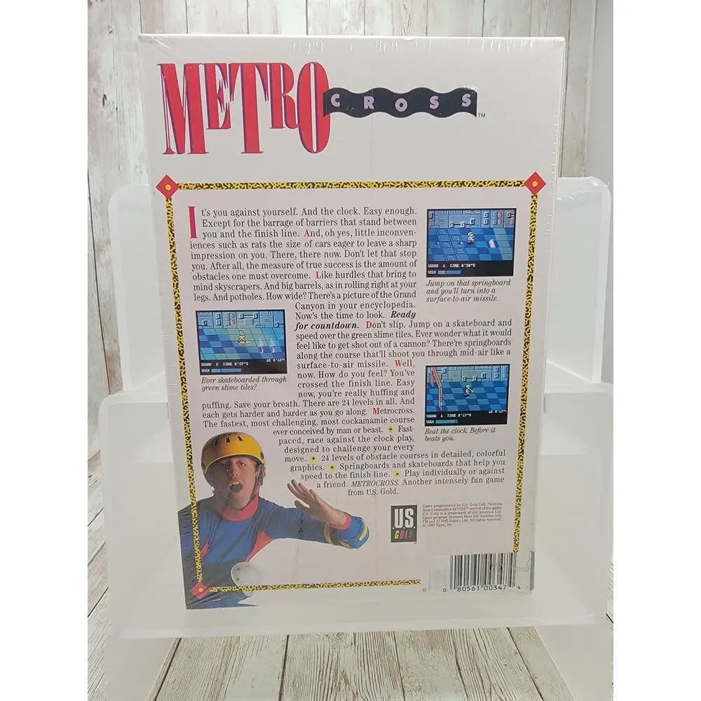 Metro Cross Atari 1040/520 ST Disk By U.S. Gold New Sealed